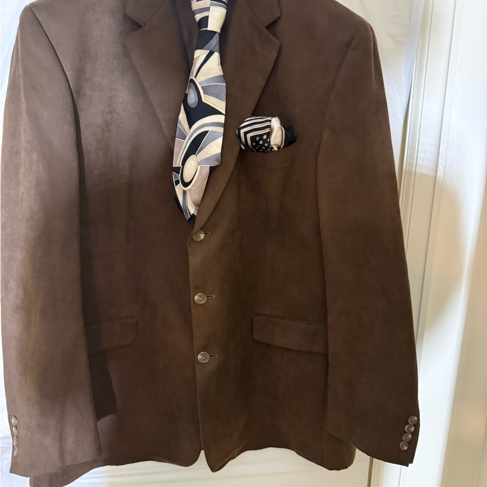 Chaps Brown Suede Sport Coat